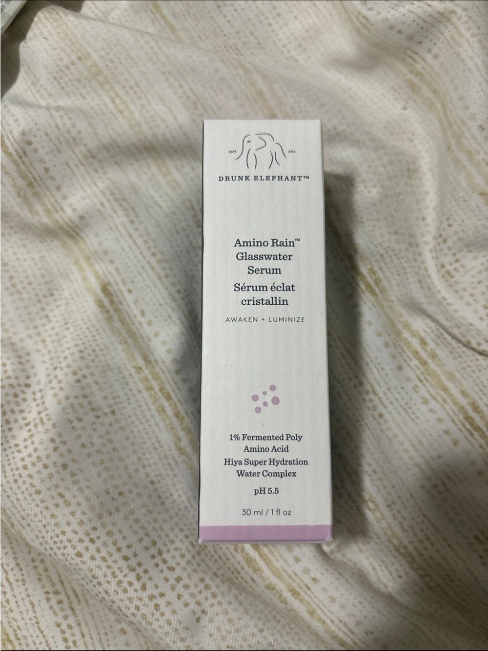 Drunk Elephant Amino Rain Glasswater Serum - 30 ml BRAND NEW
